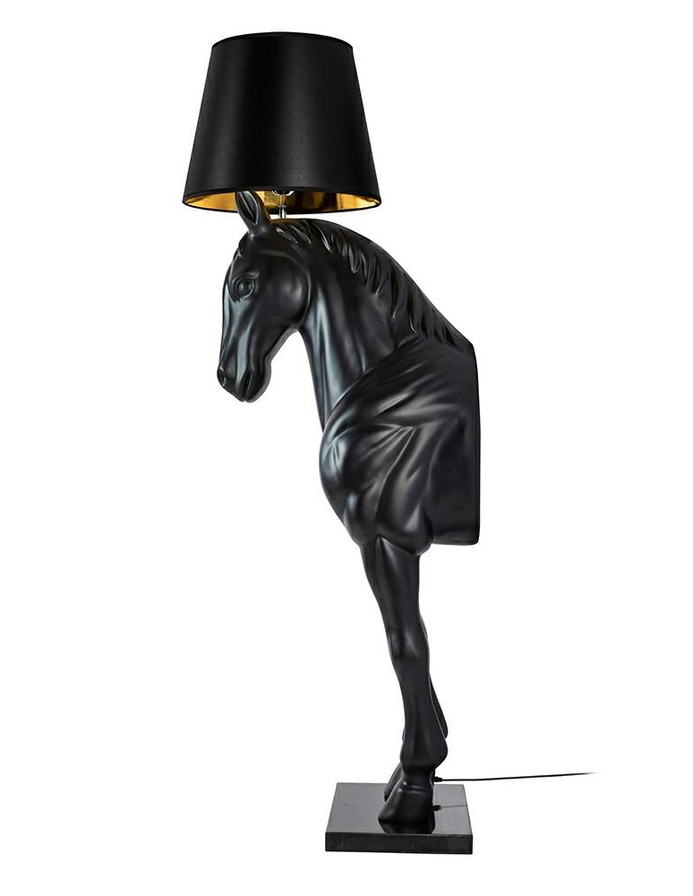 MOOSEE lampa podłogowa KOŃ HORSE STAND M czarna - włókno szklane (MSE1501100386) MOOSEE lampa podłogowa KOŃ HORSE STAND M czarna - włókno szklane (MSE1501100386)