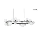 MOOSEE lampa wisząca ALURE OVAL 120       czarna/mleczna (MSE1501100606/MILK)