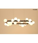 MOOSEE lampa wisząca ALURE OVAL 120       czarna/mleczna (MSE1501100606/MILK)