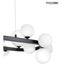 MOOSEE lampa wisząca ALURE OVAL 120       czarna/mleczna (MSE1501100606/MILK)