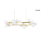 MOOSEE lampa wisząca ALURE OVAL 120       złota/mleczna (MSE1501100605/MILK)