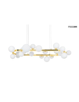 MOOSEE lampa wisząca ALURE OVAL 120       złota/mleczna (MSE1501100605/MILK)