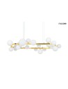 MOOSEE lampa wisząca ALURE OVAL 120       złota/mleczna (MSE1501100605/MILK)