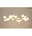 MOOSEE lampa wisząca ALURE OVAL 120       złota/mleczna (MSE1501100605/MILK)