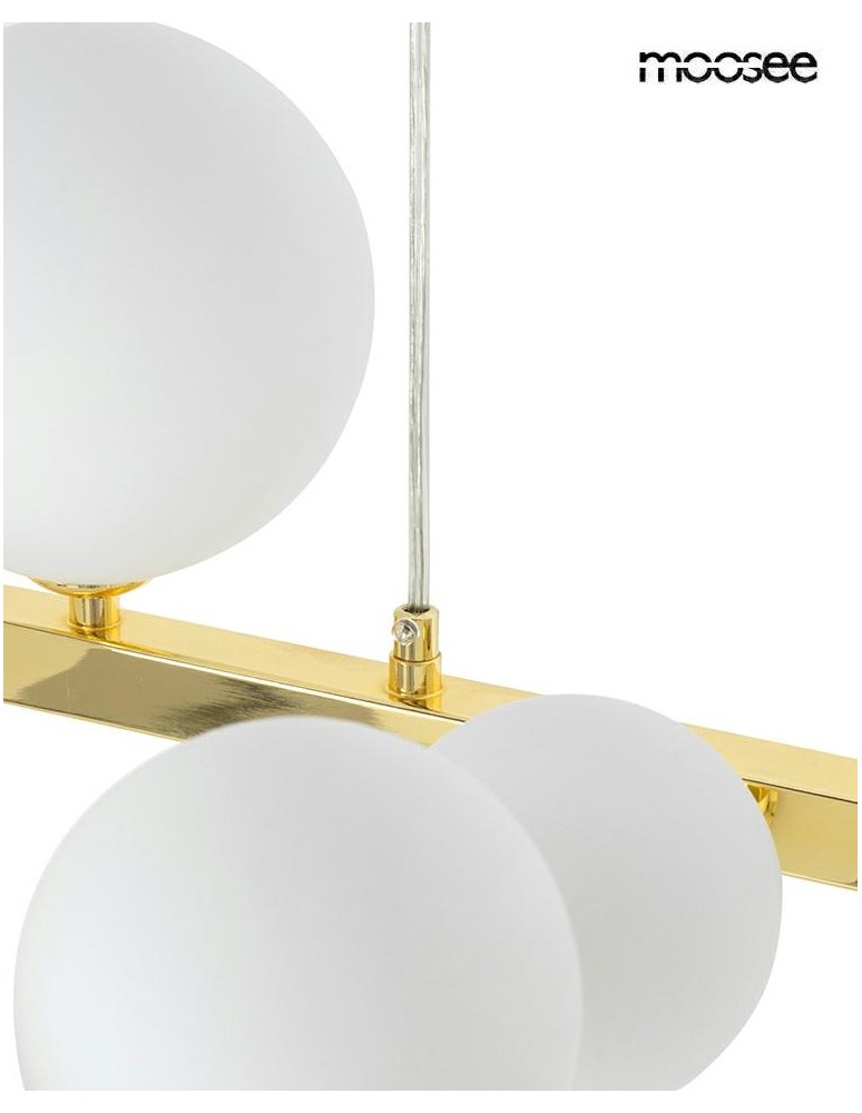 MOOSEE lampa wisząca ALURE OVAL 120       złota/mleczna (MSE1501100605/MILK)