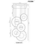 MOOSEE lampa wisząca STARDUST złota (MSE1501100587)