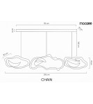 MOOSEE lampa wisząca CHAIN 210 złota (MSE1501100588)