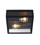 Hermetic plafonds - Lucide DUKAN Ceiling 2xE27 black 15802/02/30 - product 1