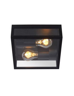 Lucide DUKAN Ceiling 2xE27 black 15802/02/30