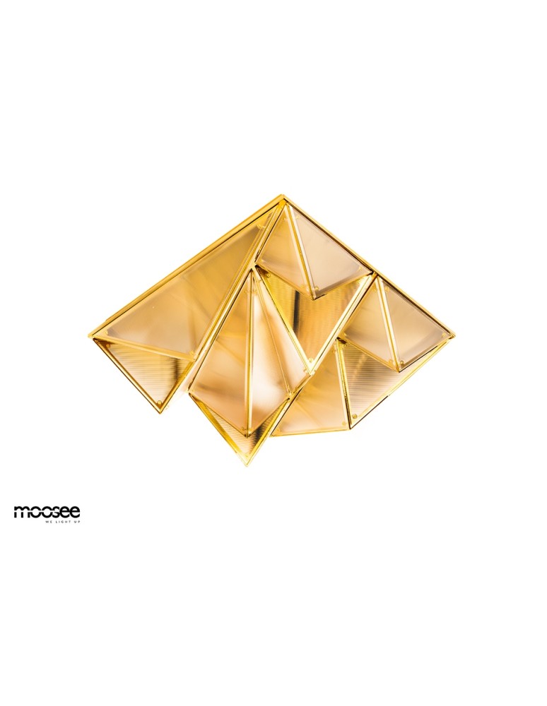 MOOSEE lampa sufitowa / plafon PYRAMIDS   złota (MSE1501100589)