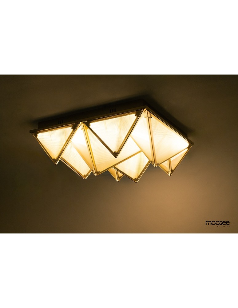 MOOSEE lampa sufitowa / plafon PYRAMIDS   złota (MSE1501100589)