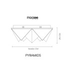 MOOSEE lampa sufitowa / plafon PYRAMIDS   złota (MSE1501100589)