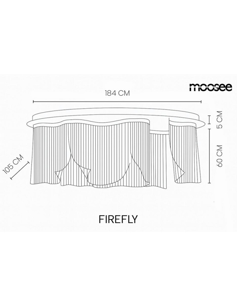 MOOSEE lampa sufitowa / plafon FIREFLY    180 złota (MSE1501100586)