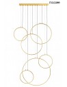 MOOSEE lampa wisząca CIRCULO SIX złota (MSE1501100603)