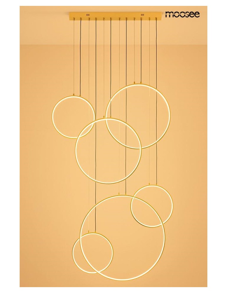 MOOSEE lampa wisząca CIRCULO SIX złota (MSE1501100603)