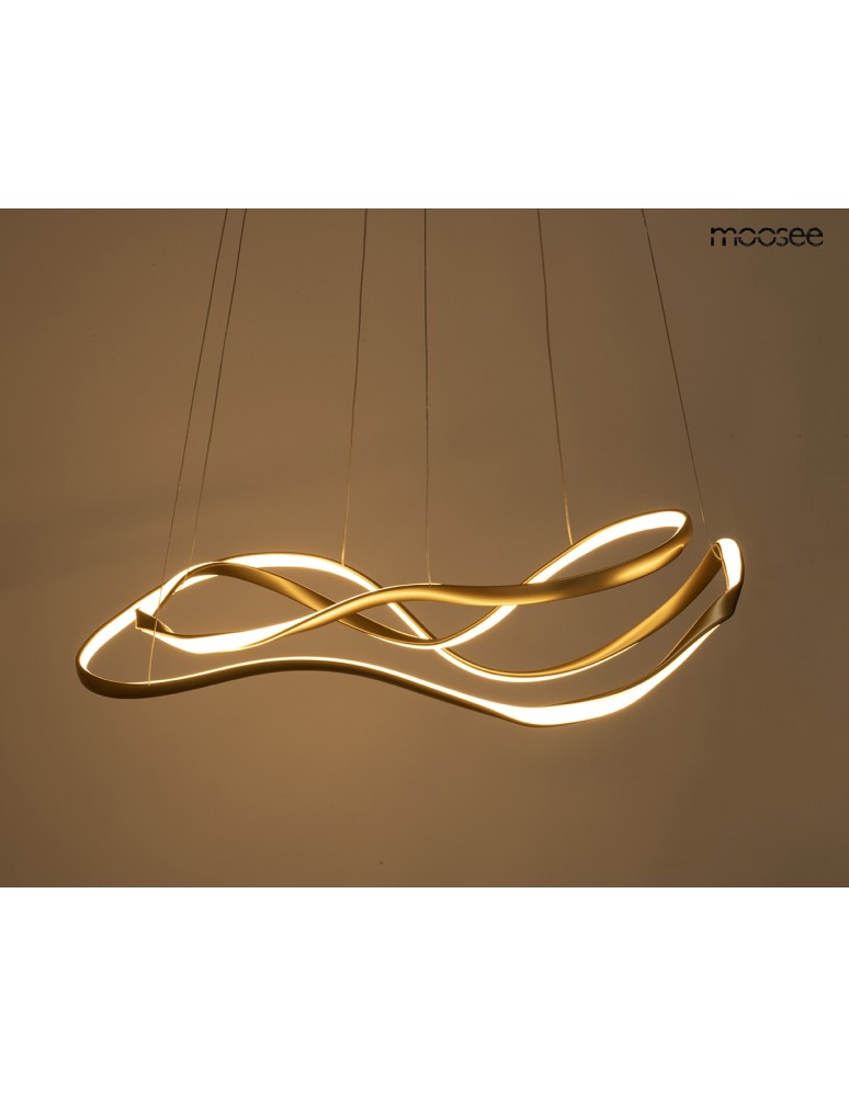 MOOSEE lampa wisząca WAVES 2 złota (MSE1501100591)