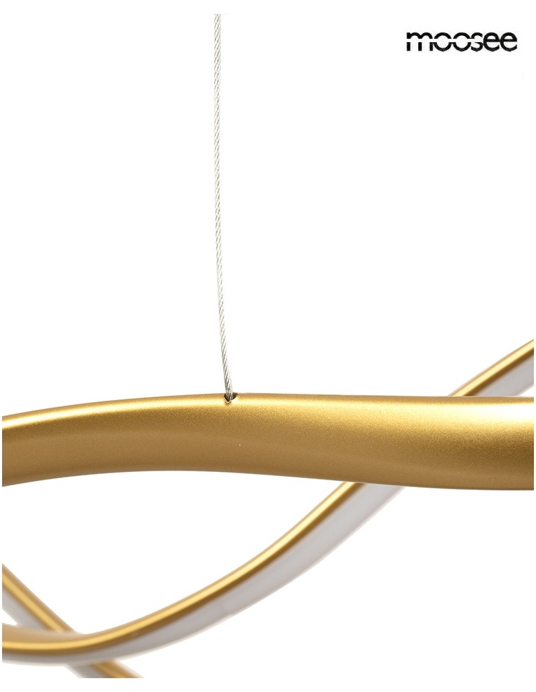 MOOSEE lampa wisząca WAVES 2 złota (MSE1501100591)