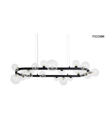 MOOSEE lampa wisząca ALURE OVAL 120 czarna (MSE1501100550)