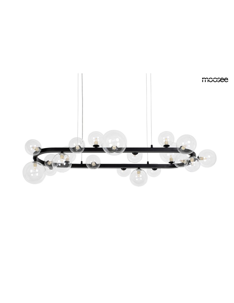 MOOSEE lampa wisząca ALURE OVAL 120       czarna (MSE1501100550)