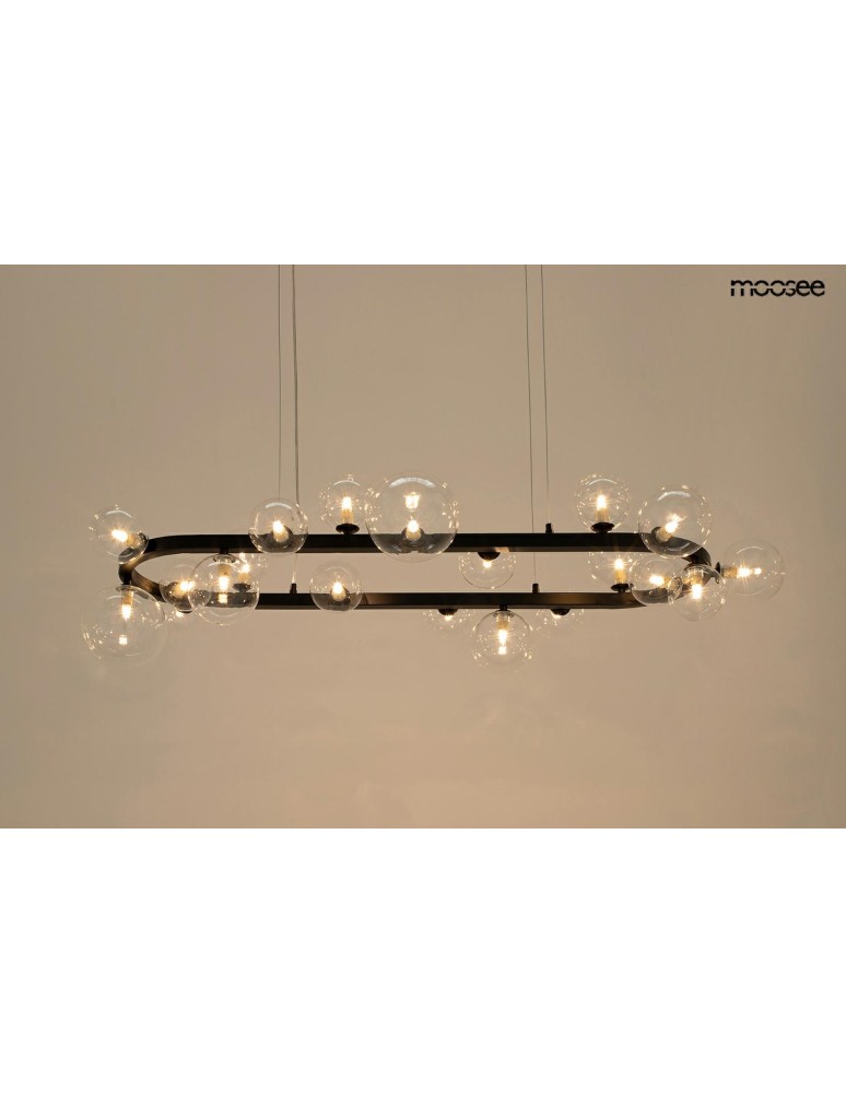 MOOSEE lampa wisząca ALURE OVAL 120       czarna (MSE1501100550)