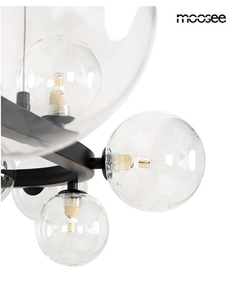 MOOSEE lampa wisząca ALURE OVAL 120       czarna (MSE1501100550)