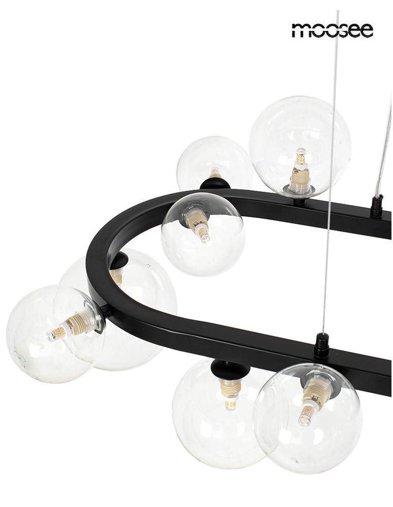 MOOSEE lampa wisząca ALURE OVAL 120       czarna (MSE1501100550)