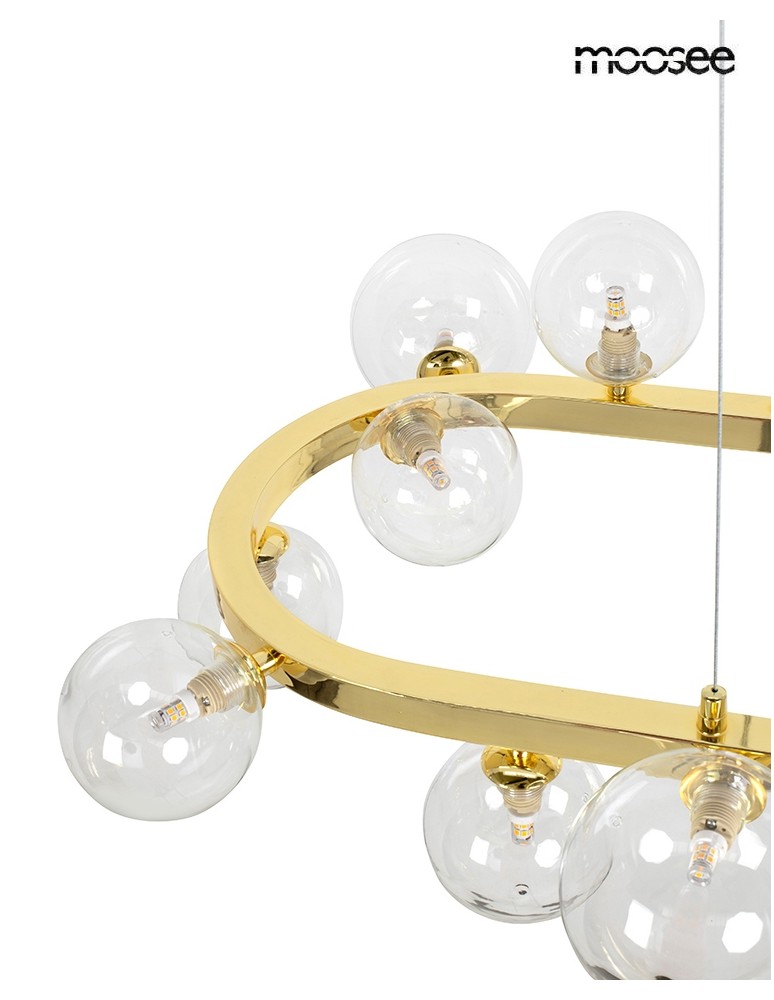 MOOSEE lampa wisząca ALURE OVAL 120       złota (MSE1501100551)