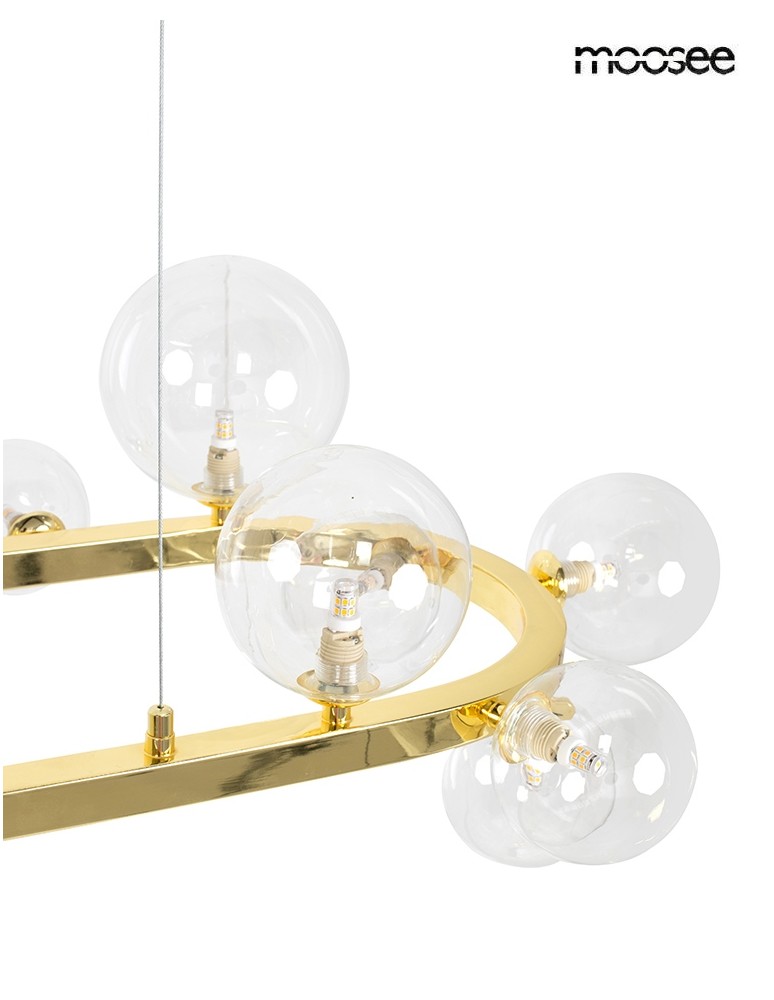 MOOSEE lampa wisząca ALURE OVAL 120       złota (MSE1501100551)