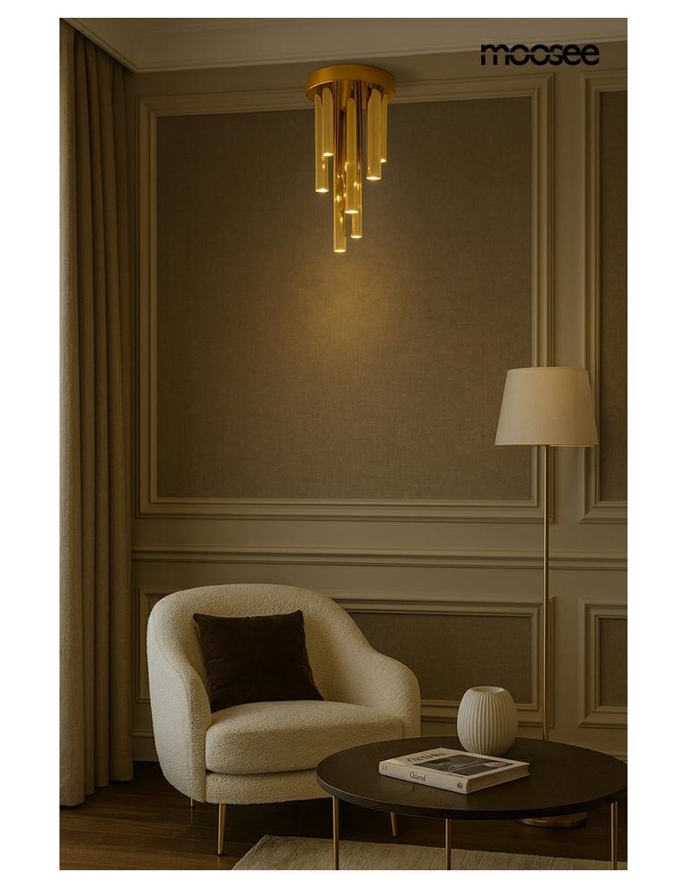 MOOSEE lampa sufitowa / plafon ORGANO 20  złota (MSE1501100596)