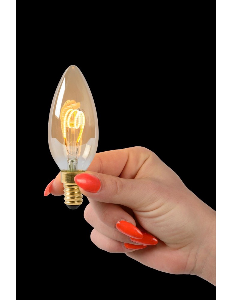 Retro LED bulbs E14 230V - Lucide LED BULB 1xE14 amber 49043/03/62 - product kolory-swiatla.pl 7