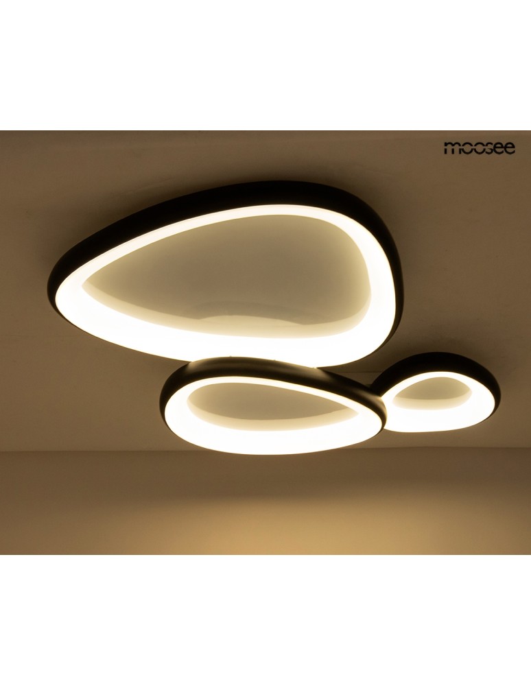 MOOSEE lampa sufitowa / plafon AREA 3     czarna (MSE1501100503)