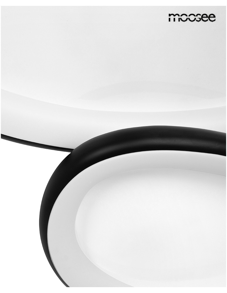 MOOSEE lampa sufitowa / plafon AREA 3     czarna (MSE1501100503)