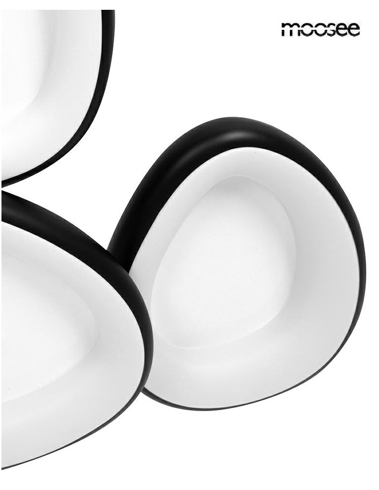 MOOSEE lampa sufitowa / plafon AREA 3     czarna (MSE1501100503)
