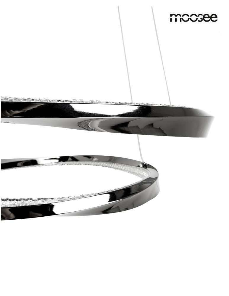 MOOSEE lampa wisząca ANILLO 2 czarny      chrom (MSE1501100600)