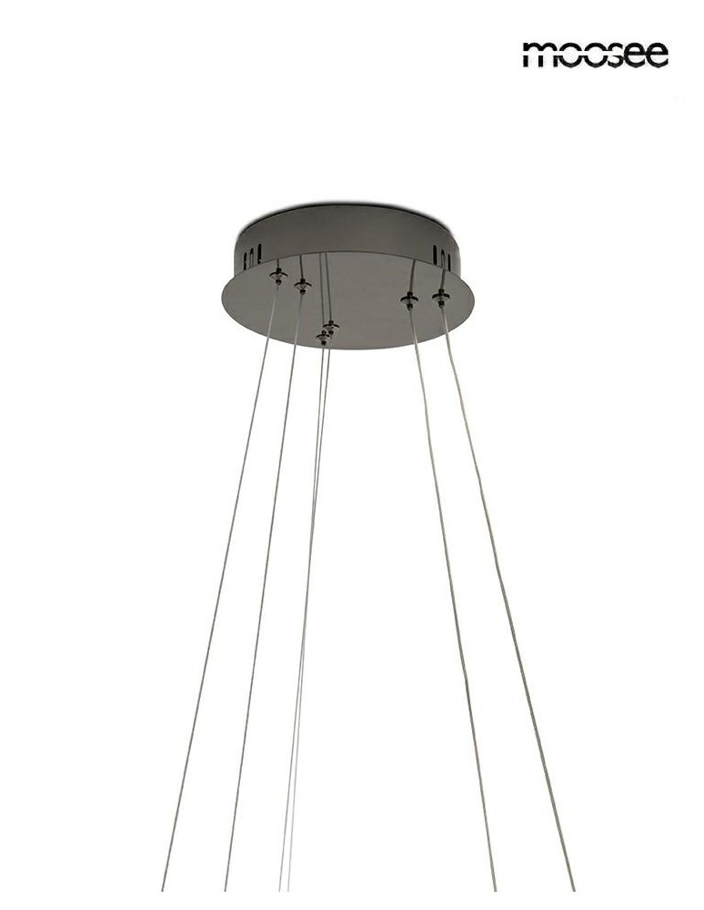 MOOSEE lampa wisząca ANILLO 2 czarny      chrom (MSE1501100600)