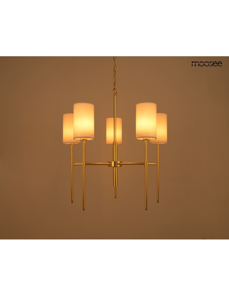 MOOSEE lampa wisząca IMPERIO 5 złota (MSE1501100576)