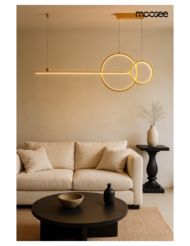MOOSEE lampa wisząca RAGE złota (MSE1501100555)