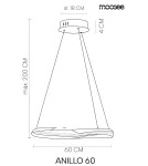 MOOSEE lampa wisząca ANILLO 60 złota (MSE1501100597)