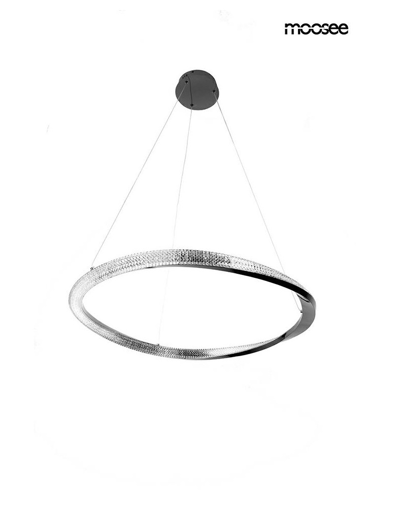 MOOSEE lampa wisząca ANILLO 80 czarny     chrom (MSE1501100598)