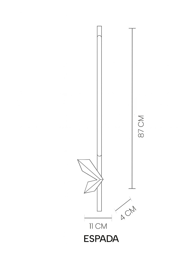 MOOSEE lampa ścienna ESPADA złota (MSE1501100573)