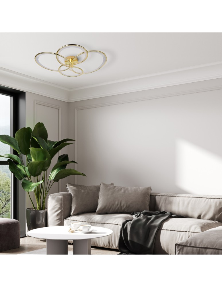 Light Prestige Azina 4 Plafon złota LED LP-4852/4C GD