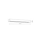 Light Prestige Kinkiet Ibros 93 cm biały IP44 LED CCT GS-LWA-12W WH CCT