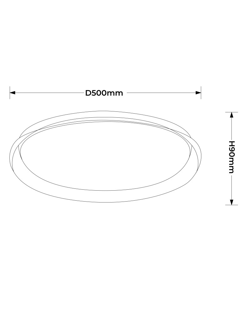 Light Prestige Plafon Trego 50 cm biały LED CCT LP-9465/1C-50 WH