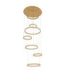 Light Prestige Lampa wisząca Hall 350 cm złoty LED CCT LP-7098/7P GD