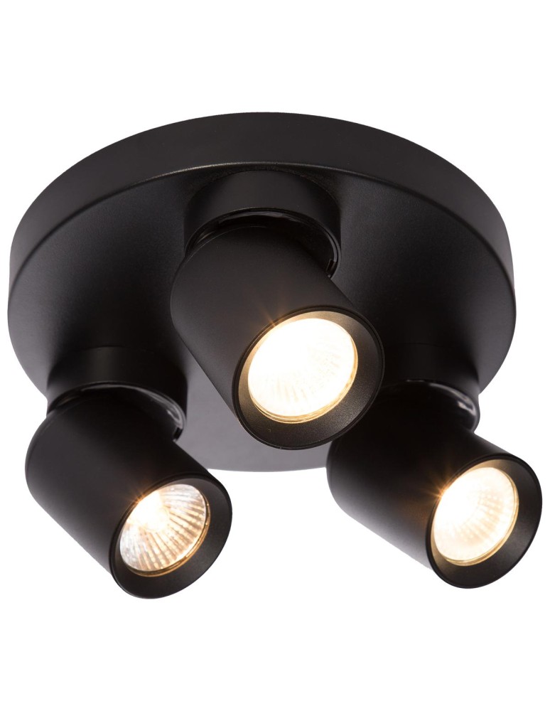 Light Prestige Plafon Pointa czarny 3xGU10 LP-6398/3C Round BK