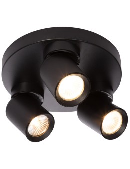 Light Prestige Plafon Pointa czarny 3xGU10 LP-6398/3C Round BK