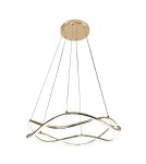Light Prestige Lampa wisząca Infania 32 cm złota LED CCT LP-1670/1P GD