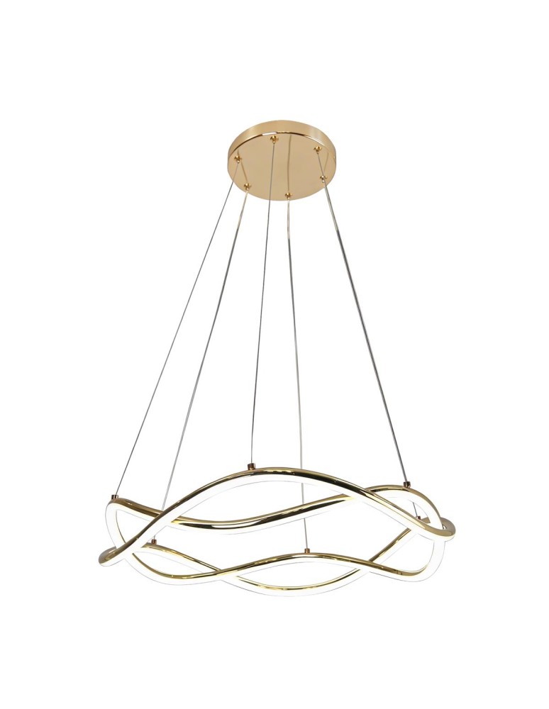 Light Prestige Lampa wisząca Infania 32 cm złota LED CCT LP-1670/1P GD