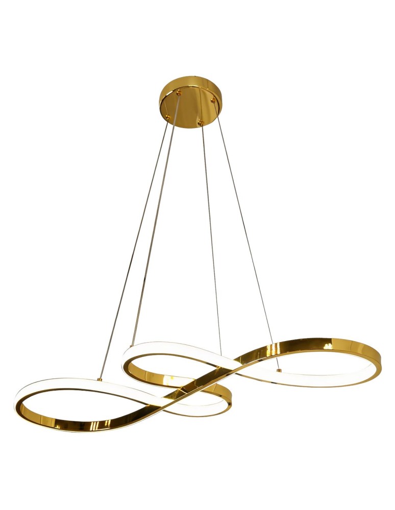 Light Prestige Lampa wisząca Twist 50 cm złota LED CCT LP-1982/1P GD