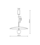 Light Prestige Lampa wisząca Ufo L czarna LED CCT LP-0408/1P L BK